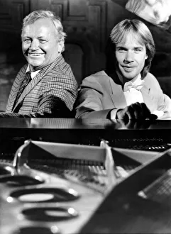 Former Goon Sir Harry Secombe and pianist Richard Clayderman are pictured
