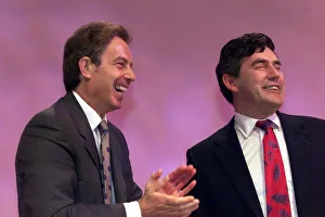 Applause Prints: Gordon Brown gets a standing ovation Sept 1999 at the Labour party conference