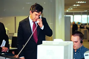 00018 Prints: Gordon Brown who visited the Sage software company today