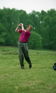 00325 Prints: Gordon Cowans, Aston Villa footballer and keen golfer. 12th May, 1994