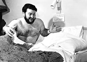 Erotic Prints: Gordon Cox bachelor in the bed that sex godess Sylvia Kristel slept in