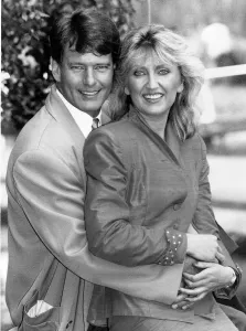 Gordon Thomson who played Adam Carrington in Dynasty with TV Presenter Jayne Irving