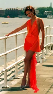 1990s Fashion Prints: GOSSARD GIRL SOPHIE ANDERTON MODELLING A JASON MASTERLEY-COPLEY OUTFIT TO BE ENTERED FOR