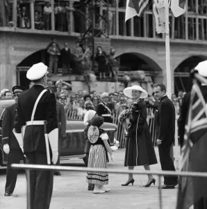 Grace Kelly arrives in Monte Carlo for her wedding to Prince Rainier III in the following