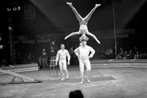 Grace and Poise demonstrated in the antics of the Sehlingloff Troupe during rehearsals