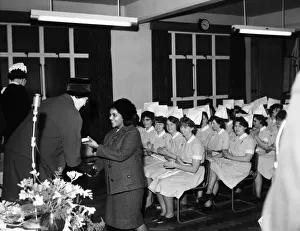 Minorities Prints: Graduation Day, Nurses Training School, Owlstone, Cambridge, Friday 22nd January 1965