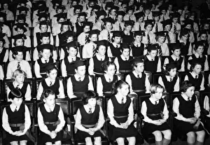 Grammar School Prints: Graduation day possibly Barrs Hill Girls Grammar School at the end of the school