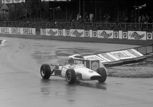 Race Track Prints: Graham Hill in action on the practice day for the Sunday Mirror Trophy April 1960