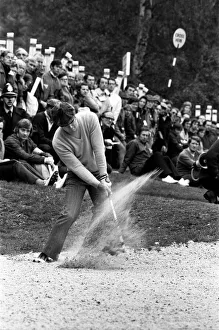 Graham Marsh playing golf in the Piccadilly World Match Play Championship, which he lost