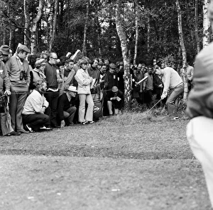 Graham Marsh playing golf in the Piccadilly World Match Play Championship, which he lost