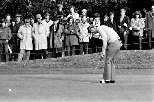 Graham Marsh playing golf in the Piccadilly World Match Play Championship, which he lost