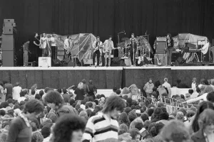 Graham Parker and The Rumour seen here performing on stage at The Picnic pop concert