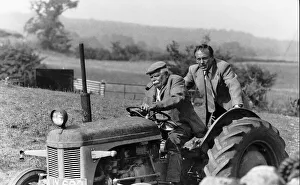 Screen Prints: Graham Rigby actor driving the tracter and Christopher Timothy as James Herriot in the TV