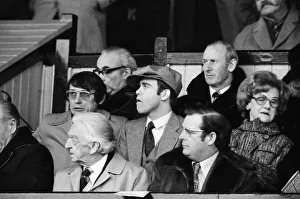 01320 Prints: Graham Taylor and Elton John watching the Watford v Colchester football match
