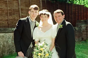 English Prints: Graham Taylor, new England manager is pictured at the wedding of his daughter