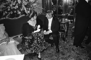 A grand ball at the reopening of the Salon de lurope at Monte Carlo Casino, Monaco