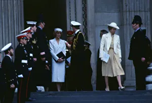 Grand Hotel Brighton bombing Memorial Service May 1985 Princess Diana at top of