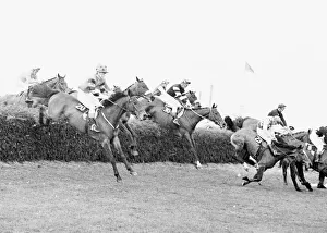 Dramatic Prints: Grand National 1969 Andrew Parker Bowles on The Fossa (Spotted Cap no 20