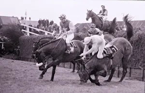 Grand National 1969 Kilburn No 7 stumbles and throws his jockey T Carberry