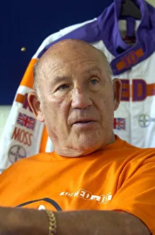 00194 Prints: Former grand prix racing driver Stirling Moss seen here in Walsall