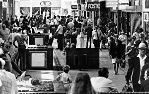 Images Dated 27th July 1984: Grange Precinct, Birkenhead, bustling with shoppers - but if Lairds close even this