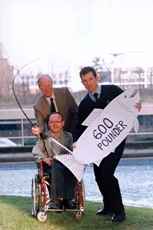 Sports Ikon Prints: Grant Gardiner from Northumbria Water presents Jack Charlton