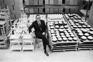 Warehouse Prints: Granville Tompkins, Businessman who has brough stamp shopping to Britain