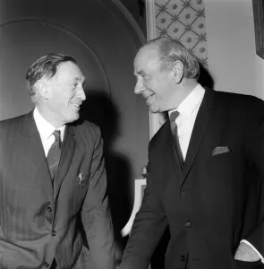 The two great Manchester football managers came face to face on the eve of the second leg