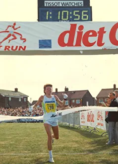 The Great North Run 15 September 1991 - Ingrid Kristiansen - winner of the women