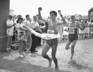 Core58 Prints: The Great North Run, 18 June, 1989 - Mike McLeod is forced to settle for second place