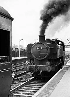 Great Western Railway Class 9400 steam engine 9429 which is used as a banker