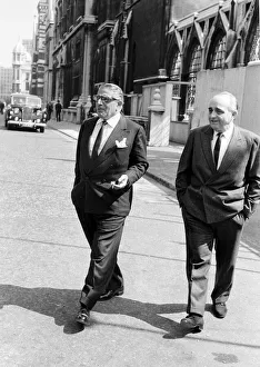 01046 Prints: Greek shipping tycoon Aristotle Onassis attend the Law Courts in London to sue 77 year