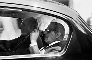 01046 Prints: Greek shipping tycoon Aristotle Onassis attends the Law Courts in London to sue 77 year