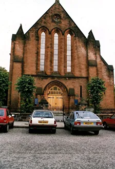 Greenlaw church Paisley red brick building circa 1995