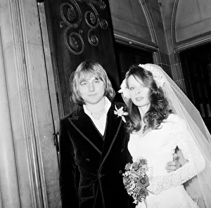 Greg Lake (25 year old pop singer) marries German model Regina Bottcher (21