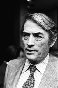 00814 Prints: Gregory Peck seen here at a reception held in Windsor before starting filming on his next