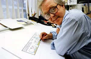 Gren Jones, cartoonist South Wales Echo Copyright Media Wales. 4th December 1997