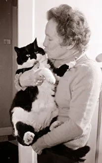 Gretchen Franklin - who played Ethel in the soap Eastenders with her pet Cat