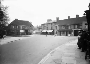 Bakers Prints: The Greyhound Inn situated on the High Street at Chalfont St Peter