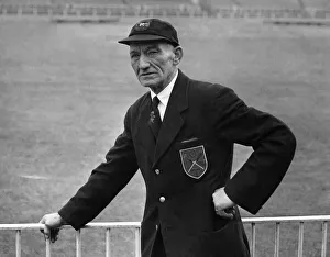 Groundsman Prints: Groundsman Herry Williams whose all-out efforts saved the third Test match between
