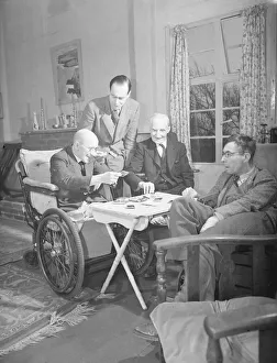 Wheelchair Prints: Group Captain Geoffrey Cheshire V. C. and ailing people SP 3 / 2 / 1952