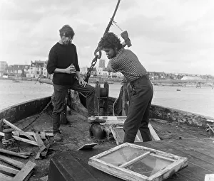 Alternative Prints: A group of young beachniks'living on a barge in Shoreham-by-Sea