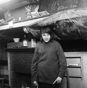 01511 Prints: A group of young beachniks'living on a barge in Shoreham-by-Sea