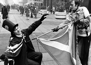 Independence Prints: Guardian William Wallace (Gordon Walker) spears Major Block (Jim Dunsmorg