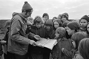 00920 Prints: Guisborough Schoolchildren orienteering in Wharfedale, one of the Yorkshire Dales in