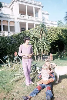 Guitarist Keith Richards Rolling Stones with actress Anita Pallenberg