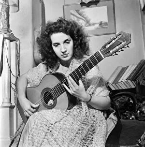Guitar Prints: Guitarist. Madam Ida Presti The greatest classic guitarist of the 20th Century