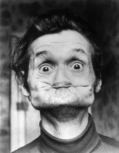 One Mature Man Only Prints: A gurning competitor in the Egremont Crab Fair and Sports which was established in 1267