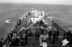 H. M. S. Danae: Scenes aboard The Leander class frigate 2. 450 tons H. M. S. Danae