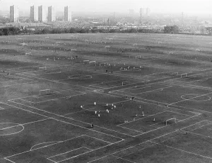 Century Prints: Hackney Marshes-one of Londons biggest and best-known amateur footballing venues-may